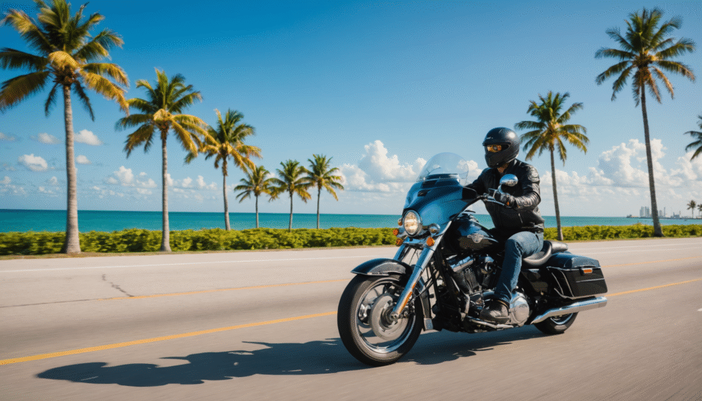 Routes à moto à Miami : conseils sécurité et plaisir