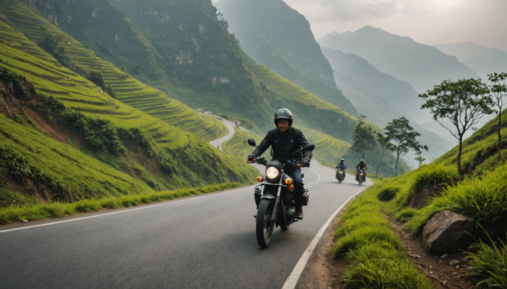 Routes panoramiques à moto pour riders en Asie