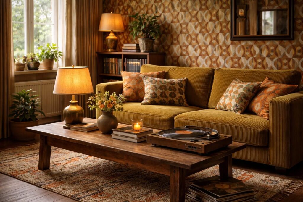 Aménagez votre salon avec des touches vintage et des objets déco authentiques