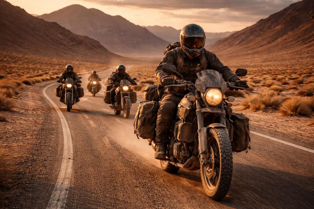 Motards nomades : l’endurance physique nécessaire aux longues distances