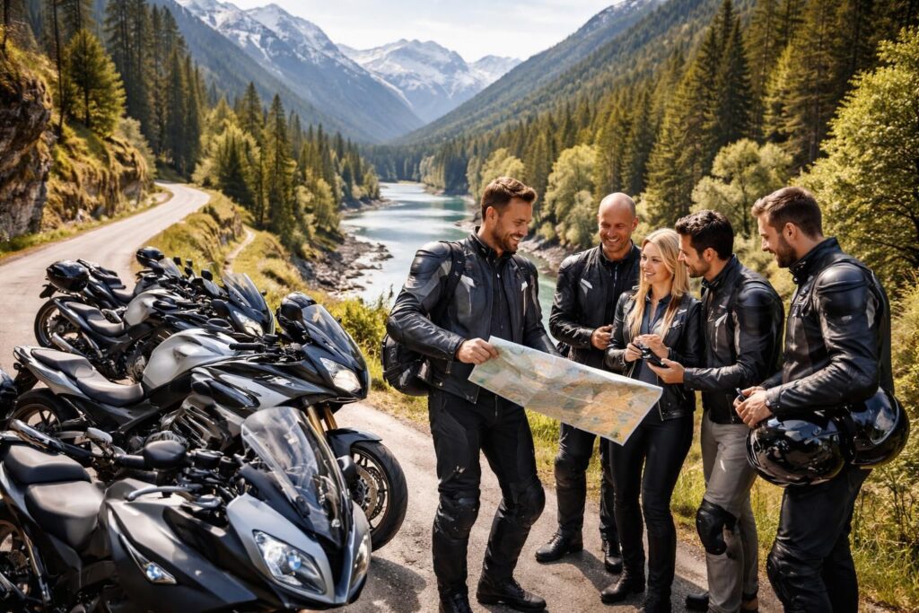 Organisation de voyages incentive en moto pour teams commerciales avec circuits découverte