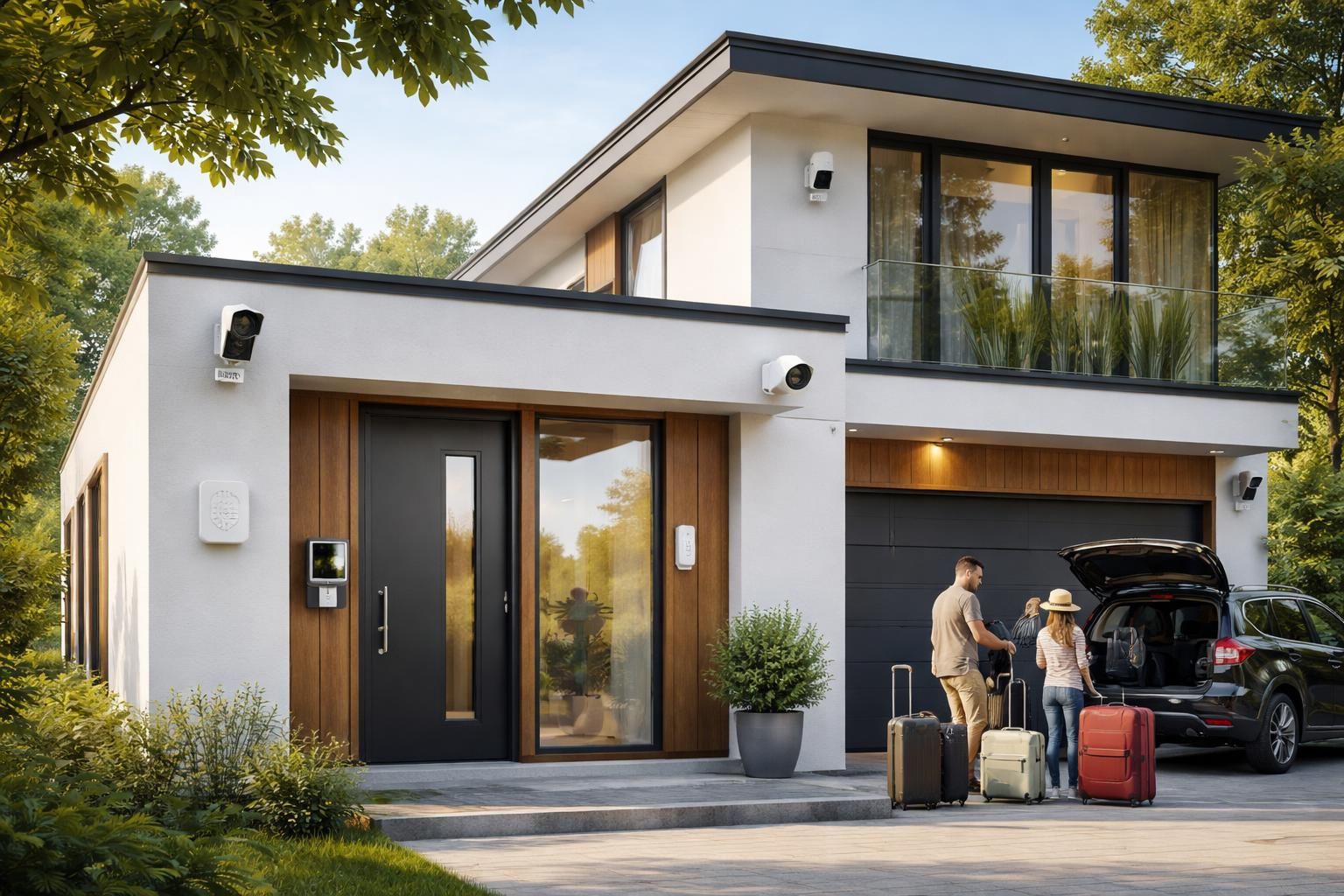 protégez votre maison grâce aux systèmes d'alarme somfy et aux caméras ring, et partez en voyage l'esprit tranquille en toute sécurité.