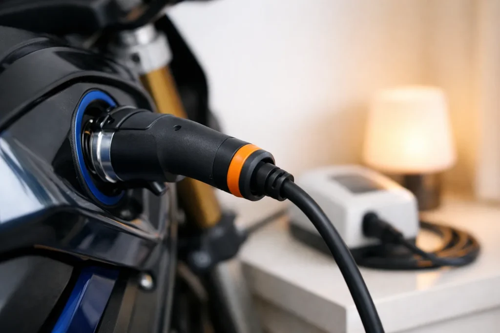 Ce qui freine encore la moto électrique : la recharge